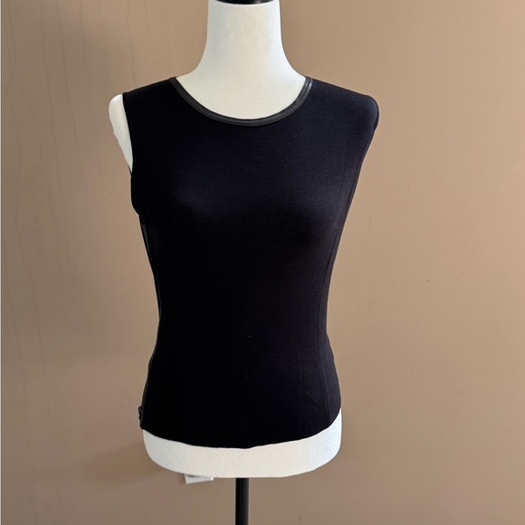 Gucci Black Tank Top 2014 Frida Giannini Era Italy Designer Minimalist - Picture 1 of 4